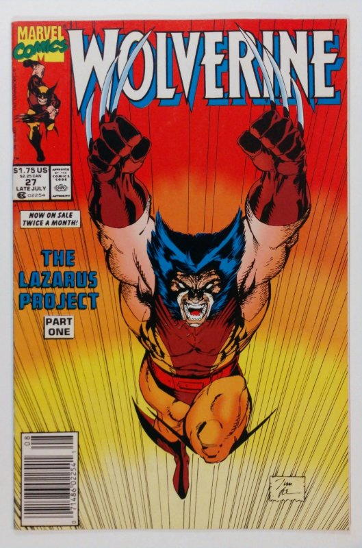 Wolverine #27 (1998) NEWSSTAND. Iconic cover art by Jim Lee