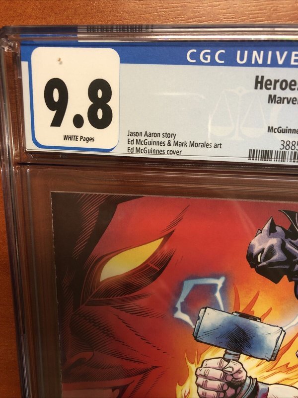 Heroes Return #1 (CGC 9.8) (2021) McGuinnes Variant Cover Census 2!!