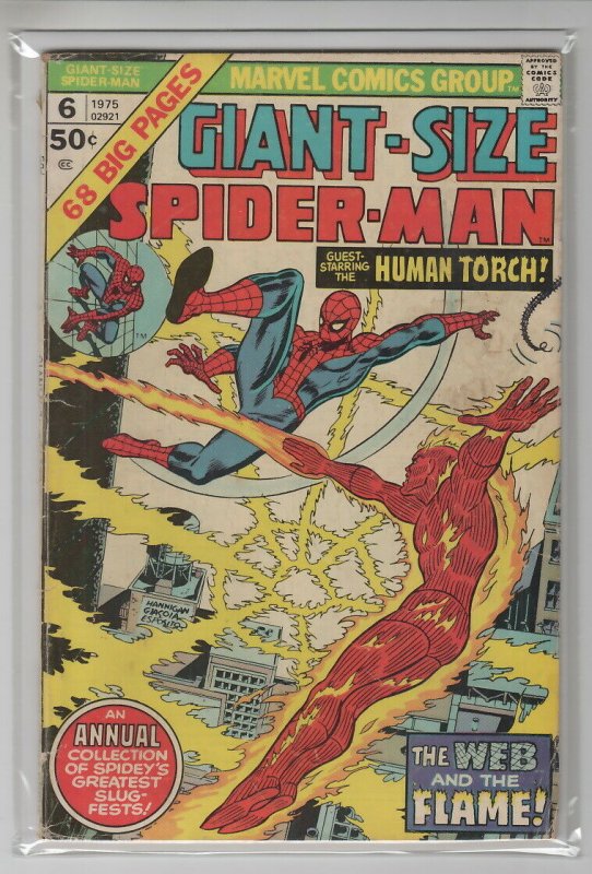 GIANT-SIZE SPIDER-MAN (1974 MARVEL) #6 VG+ A14925