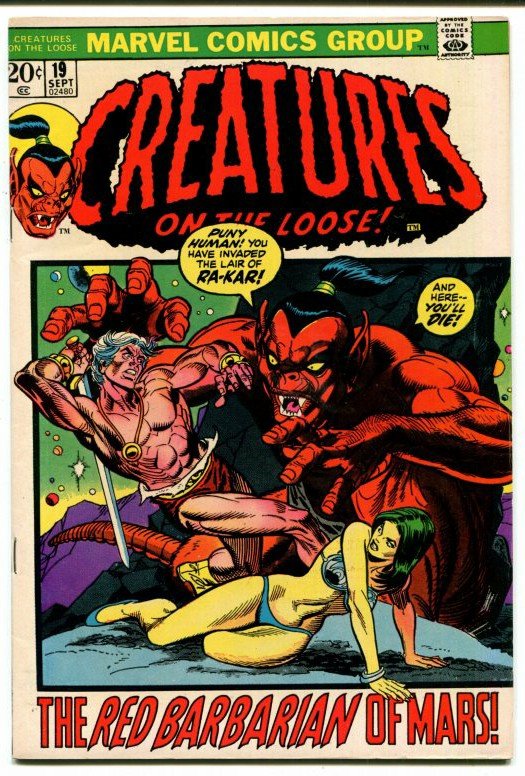 Creatures On The Loose #19 (VF+) 1972 Gil Kane Bronze Age Marvel ID001