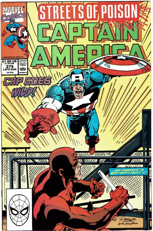 Captain America #375  NM-  