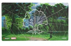 MTG Marvel's Spider-Man Shiny Playmat Spider-man Forest By Gamegenic