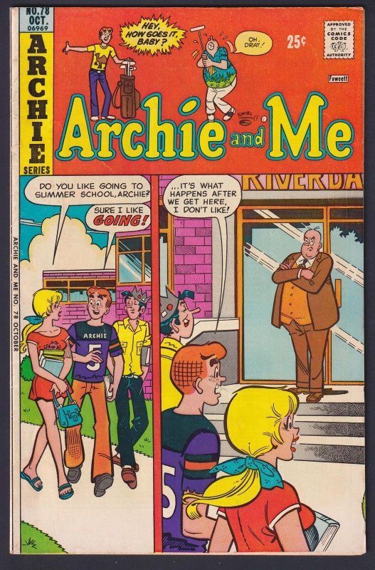 Archie and Me #78 (1975) Archie Bronze-age comic FN