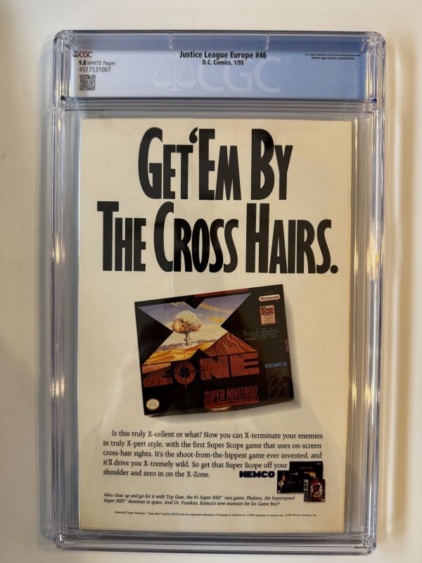 Justice League Europe #46 CGC 9.8 (1993)