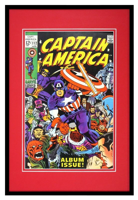 Captain America #112 Marvel Framed 12x18 Official Repro Cover Display 