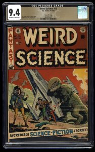 Weird Science #15 CGC NM 9.4 Off White to White Gaines File Copy
