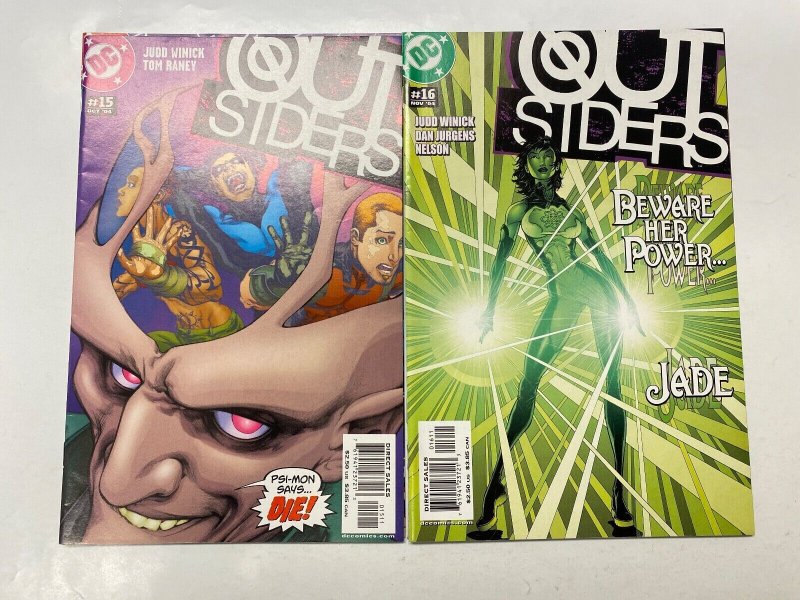 4 DC comic book Superman #216 217 Outsiders #15 16 13 KM10