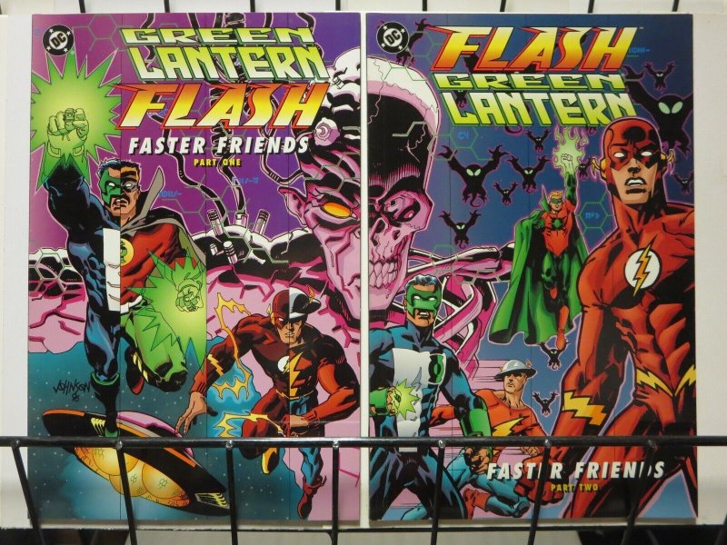 GREEN LANTERN FLASH FASTER FRIENDS (1997) 1-2  COMPLETE PRESTIGE FORMAT mini