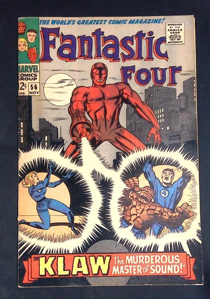 Fantastic Four #56 VF 2nd Klaw Appearance, Marvel,1966