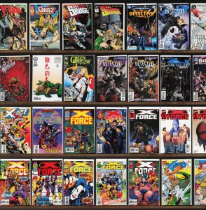 Huge Lot 140+ Comics with Detective Comics, X-Force, Doc Savage & More!
