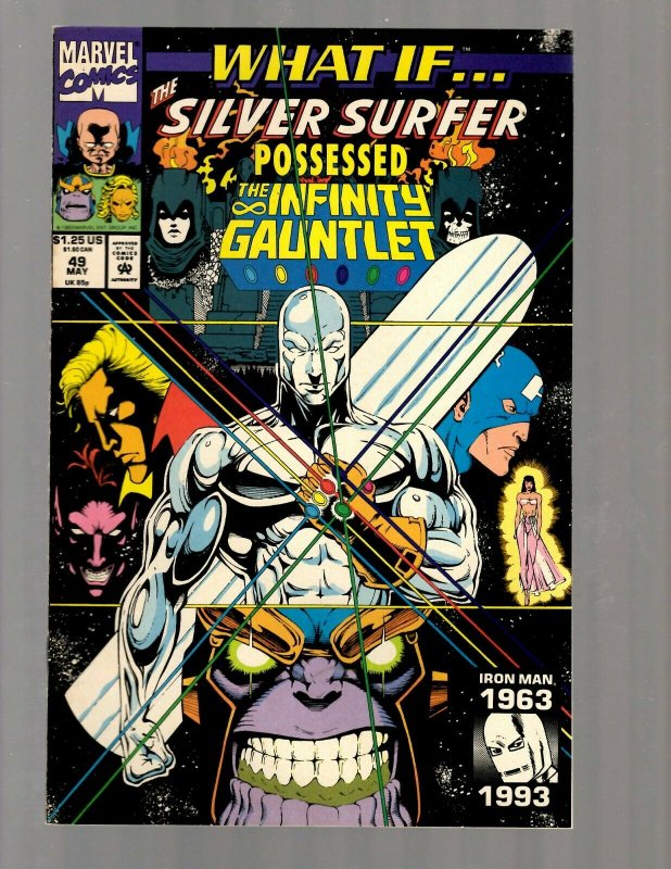 What If # 49 NM Marvel Comic Book Silver Surfer Infinity Gauntlet Avengers RB8