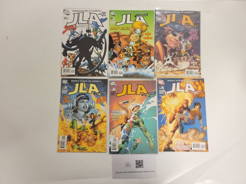 6 JLA DC Comic Books #21 23 24 25 27 28 5 TJ18