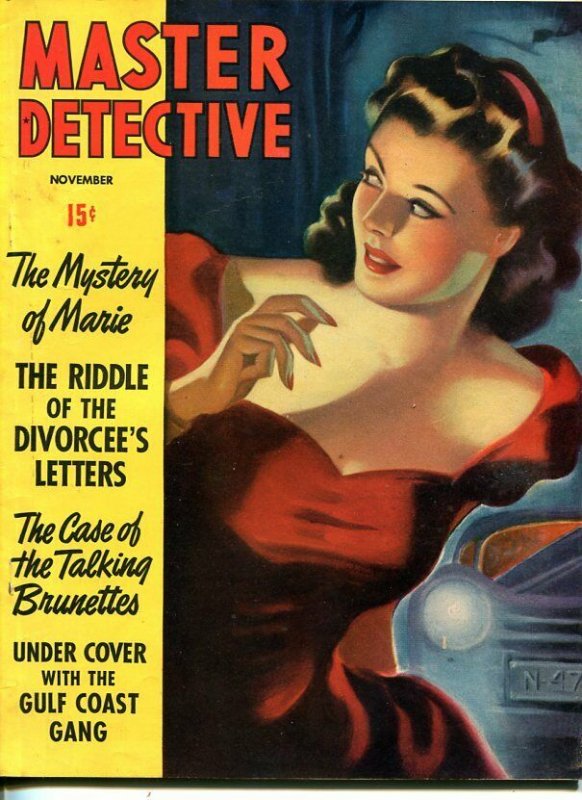 MASTER DETECTIVE-NOV 1941-G/VG-A REDMOND COVER-MURDER-ASSASSIN-UNDERCOVER G/VG