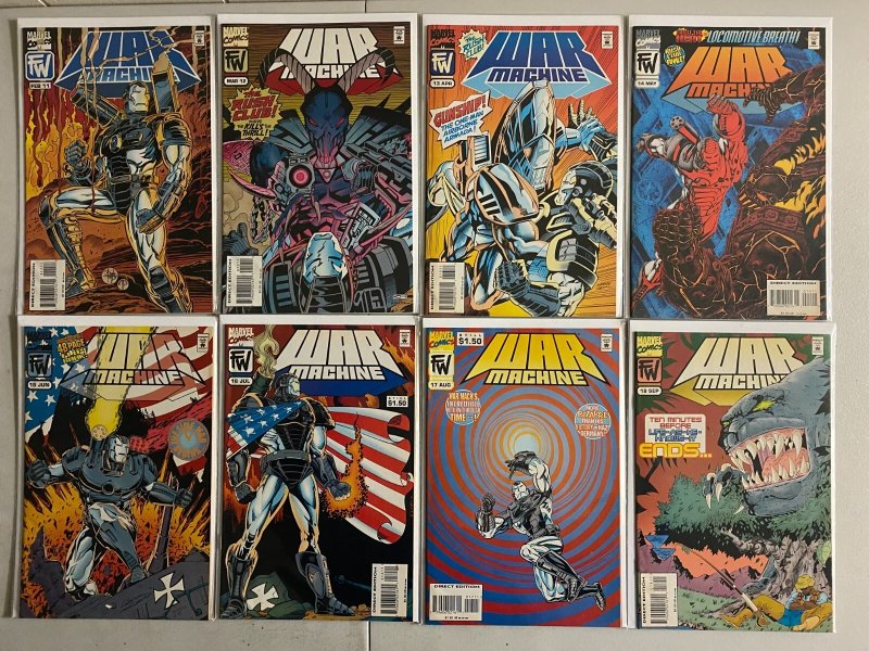 War Machine lot #2-21 Marvel 1st Series (6.0 FN) 18 different (1994 to 1995)