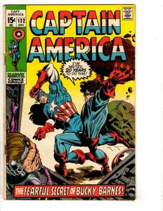 Captain America # 132 FN Marvel Comic Book Falcon Avengers Hulk Iron Man TD6