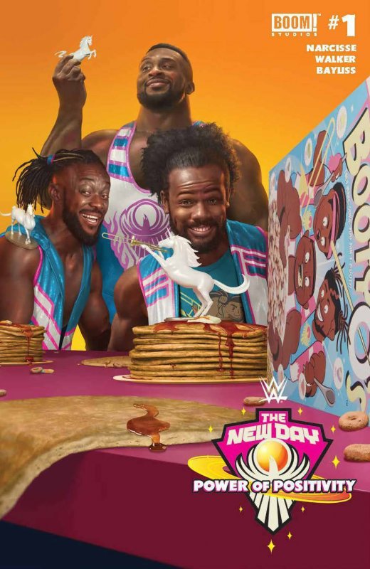 WWE New Day Power of Positivity #1 2021 Razzah Cover B BOOM! Studios EB49