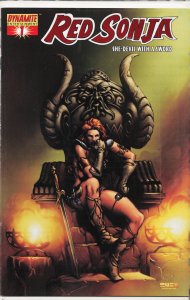 Red Sonja #1 Mel Rubi Fiery Red Foil Cover (2005) Red Sonja