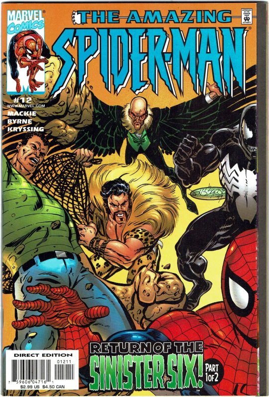 Amazing Spider-Man #12 (1999 v2) John Byrne Sinister Six NM