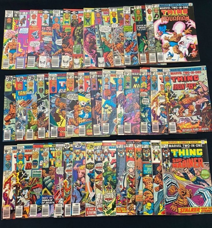 Marvel Two-In-One featuring The Thing - 43 book lot