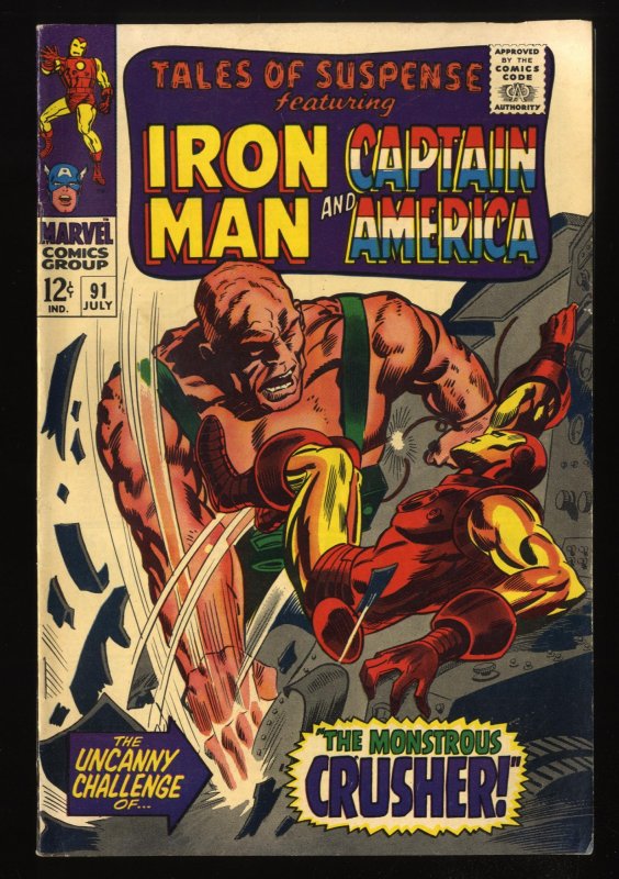 Tales Of Suspense #91 FN/VF 7.0 Iron Man