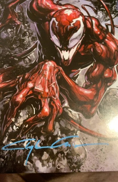 Web of venom - Funeral pyre Clayton crane virgin signed by Crain with coa