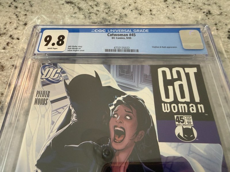 Catwoman # 45 CGC Graded 9.8 DC Comic Book Adam Hughes Batman 1st Print JH35