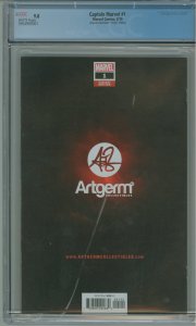 Captain Marvel #1 CGC 9.8 Artgerm Collectibles Virgin Edition!