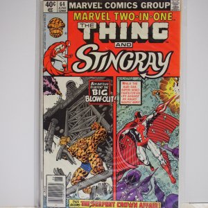 Marvel Two-in-One #64 (1980) Fine+. Thing and Stingray!