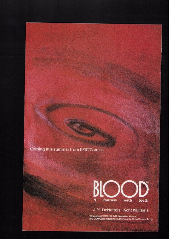 Elektra: Assassin #6 - SIGNED BY BILL SIENKIEWICZ! (8.5/9.0) 1987