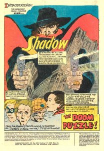 THE SHADOW #1 (Oct1973) 9.0 VF/NM Denny O'Neil! Michael Kaluta! 1932 Noire!