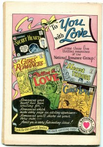SECRET HEARTS #40 1957-DC ROMANCE VG