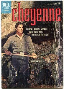 Cheyenne #18 1960 - Clint Walker photo cover- Dell Western nice NM