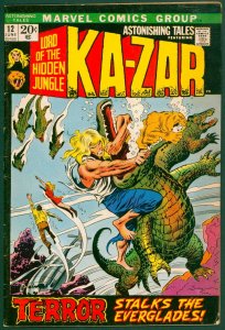 Astonishing Tales 12 FN 6.0 1st Man-Thing Marvel 1972