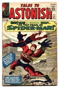 TALES TO ASTONISH #57 1964-comic book-EARLY SPIDER-MAN FN-