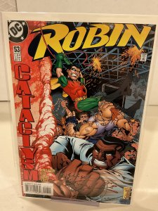 Robin #53  1998  9.0 (our highest grade)  Tim Drake!  Cataclysm!