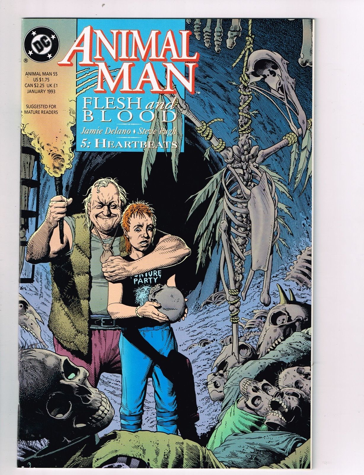 Animal Man (1988) 55 DC Comic Book “Flesh and Blood Part 5 Heartbeats