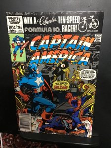 Captain America #265 (1982) high-grade Spider-Man X over key! VF/NM.
