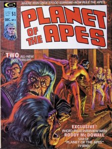 PLANET OF THE APES Comic Magazine Issue 3 — B&W Interior  1974 Curtis/Marvel VG+