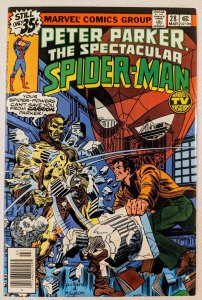 PETER PARKER THE SPECTACULAR SPIDER-MAN #28 VF+ 8.5 SECOND FRANK MILLER WORK!!