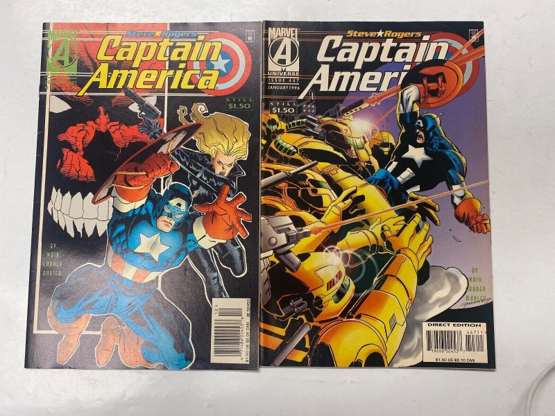 4 Captain America MARVEL comic books #404 444 446 447 60 KM15