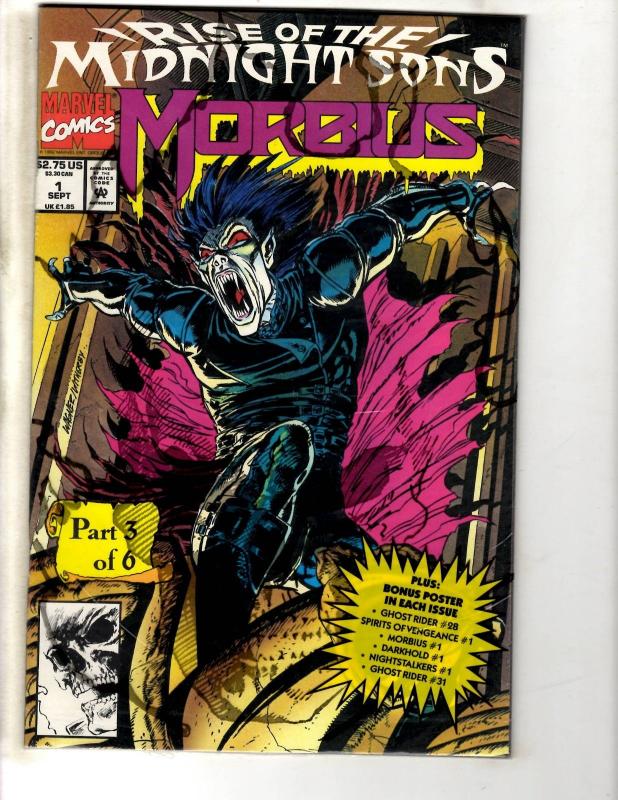 Lot Of 10 Morbius Marvel Comic Books # 1 2 3 4 5 6 7 8 9 10 Vampire Monster CR41