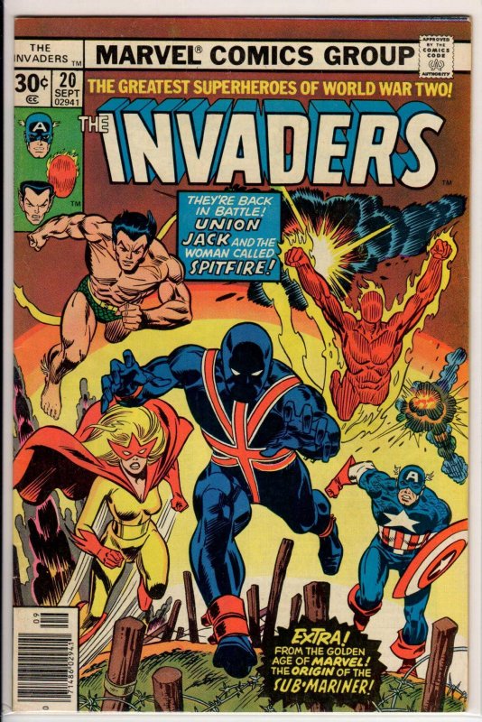 The Invaders #20 (1977) 5.5 FN-