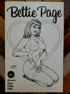 BETTIE PAGE #1 Jos Michael Linsner 1:15 Incentive Variant VF 8.0 (Dynamite 2023)