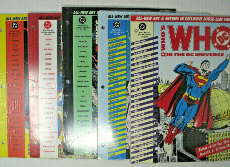 WHO'S WHO IN THE DC UNIVERSE BINDER & LOOSE LEAF CHARACTER SHEETS