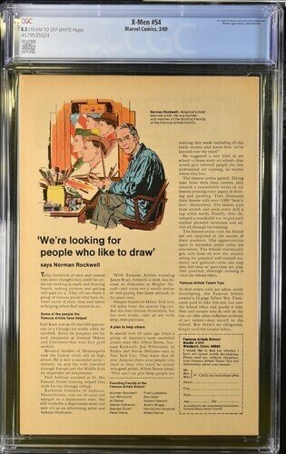 X-Men #54 1969 Marvel Comics CGC 8.5 1st app Alex Summers and Living Pharaoh