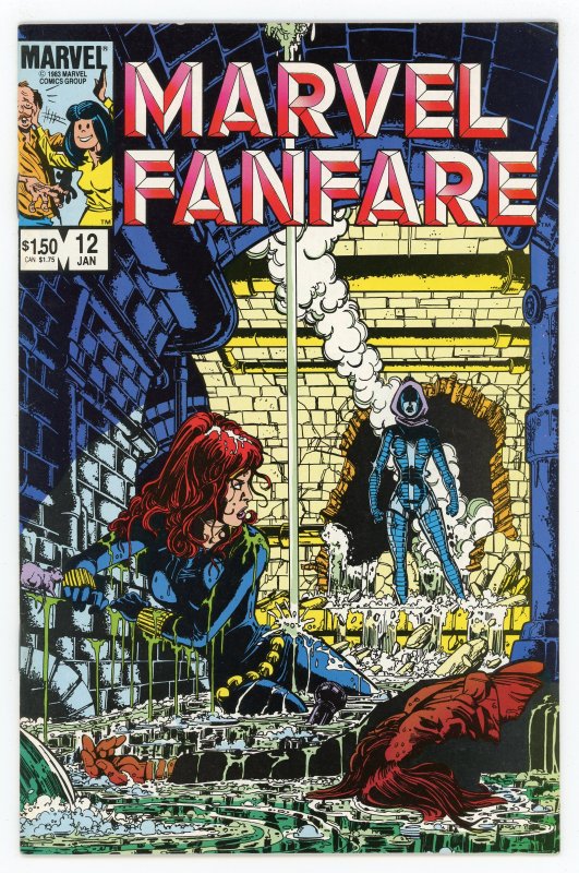 Marvel Fanfare #12 George Pérez Black Widow Iron Maiden VF+