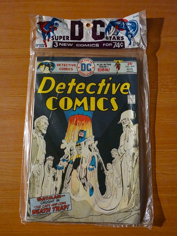 DC 3 Pack SEALED Detective Comics #450 Action Comics #450 Sandman #4 ~NM~ 1975