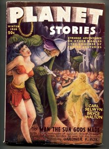 PLANET STORIES Wint 1946-FICTION HOUSE GOOD GIRL ART PULP VF-