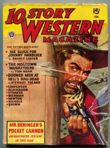 10 Story Western Pulp February 1947- Six Slugs for Johnny Hardluck 