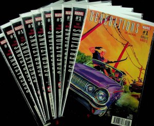 Generations #1's (Aug-Sep 2017)- Comic Book Set of 10 - Near Mint